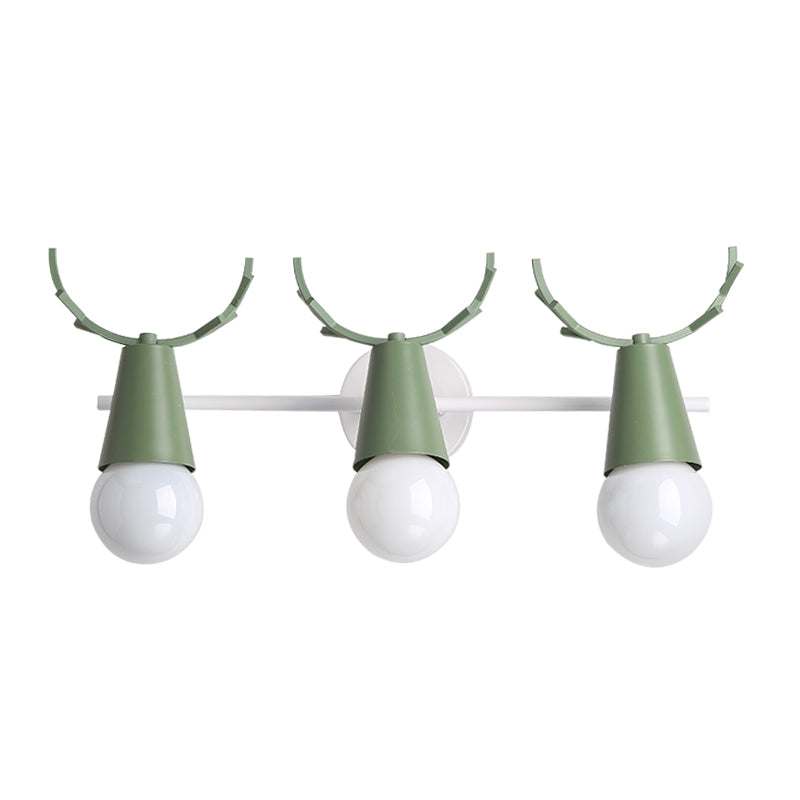 Deer Vanity Light Fixture Nordic Style Metal Bedroom Adjustable Wall Mount Light | Skanto