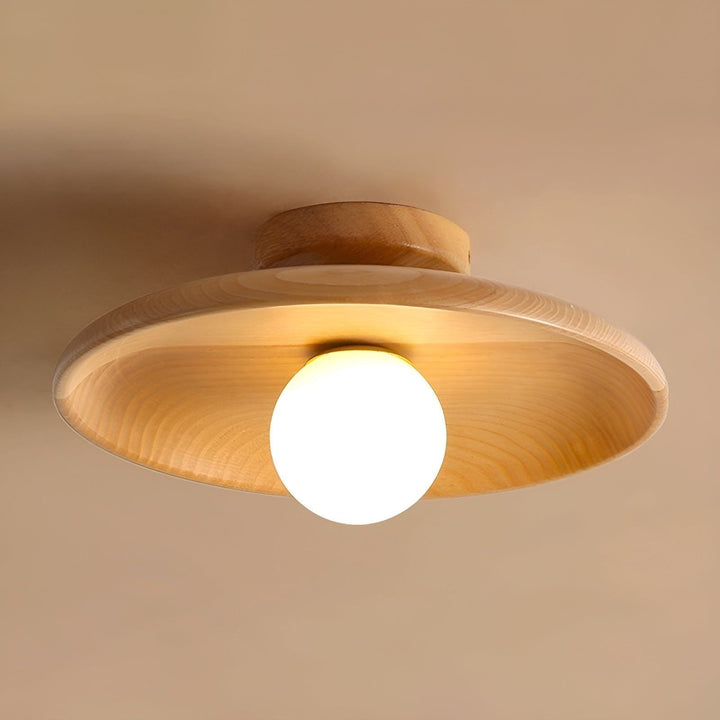 WoodSkantoiss Lys - Minimalistiske Treplater Wabi Sabi Taklampe | Skanto