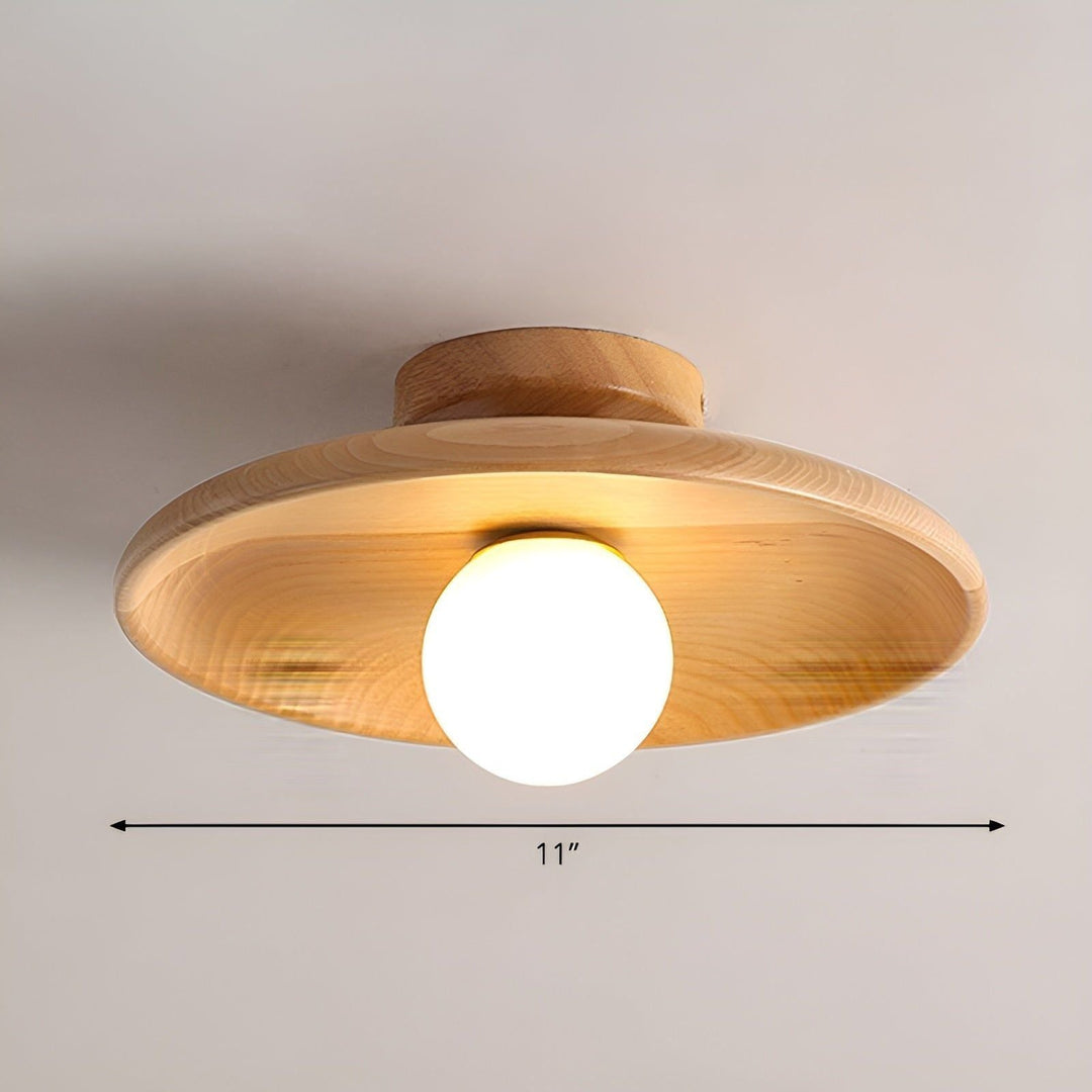 WoodSkantoiss Lys - Minimalistiske Treplater Wabi Sabi Taklampe | Skanto