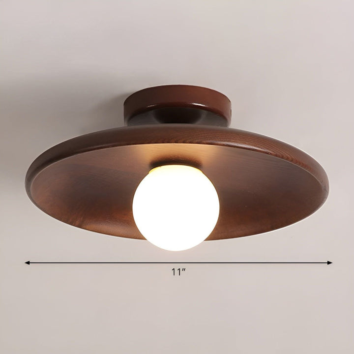 WoodSkantoiss Lys - Minimalistiske Treplater Wabi Sabi Taklampe | Skanto