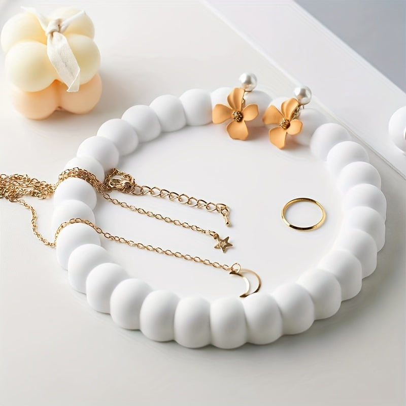 Elegant RingTray - Multifunksjonell Smykkeskål for Stilig Organisering Skanto