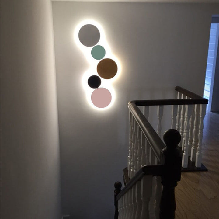 Skanto | GlowOrb Minimalistisk Rund LED Vegglampe | Fargevariasjon | Dimmbar Lys