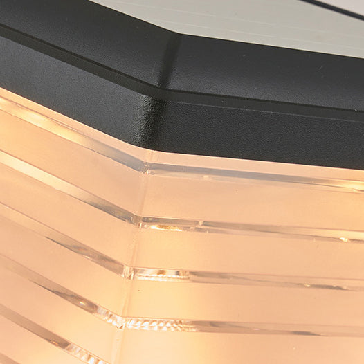 Moderne Minimalistisk Firkantet Sylinder Solvannett ABS PC LED Utendørs Lys For Hage | Skanto