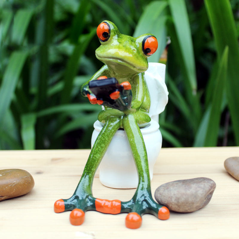 Skanto | Festival Frog Resin Crafts Frog Pastoral Ornament