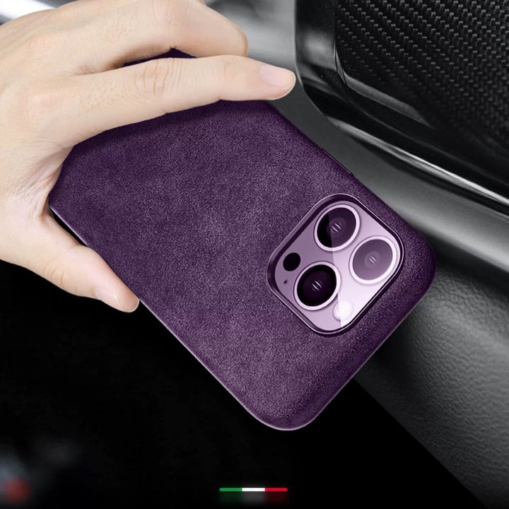 Skanto | Italiensk Alcantara Magnetisk Etui for Iphone