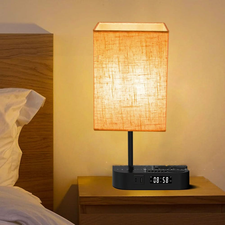 Skanto | ARA - Vekkerklokke med ladetilkobling og bordlampe