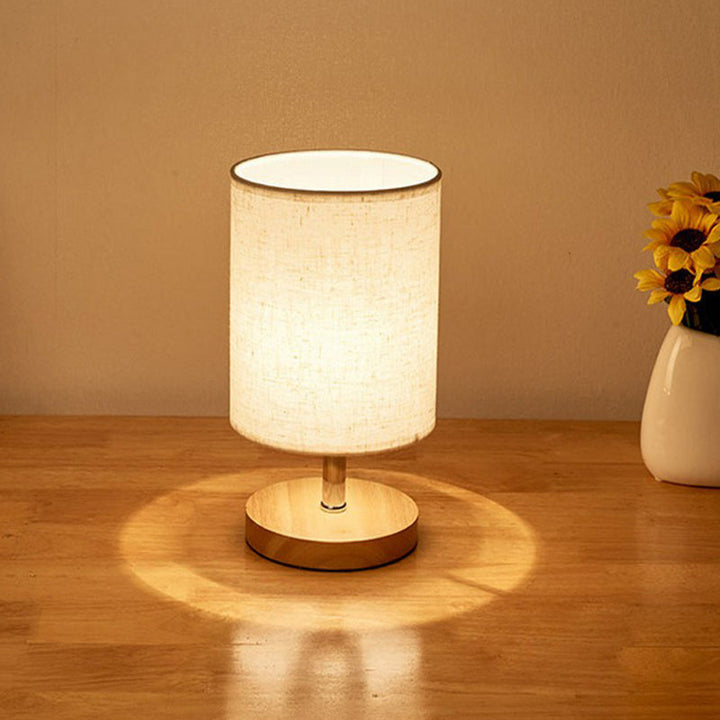 Stilig Minimalistisk Bordlampe - LinenWood | Skanto