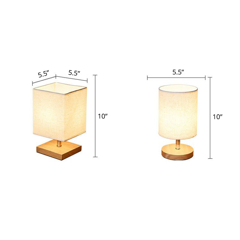 Stilig Minimalistisk Bordlampe - LinenWood | Skanto