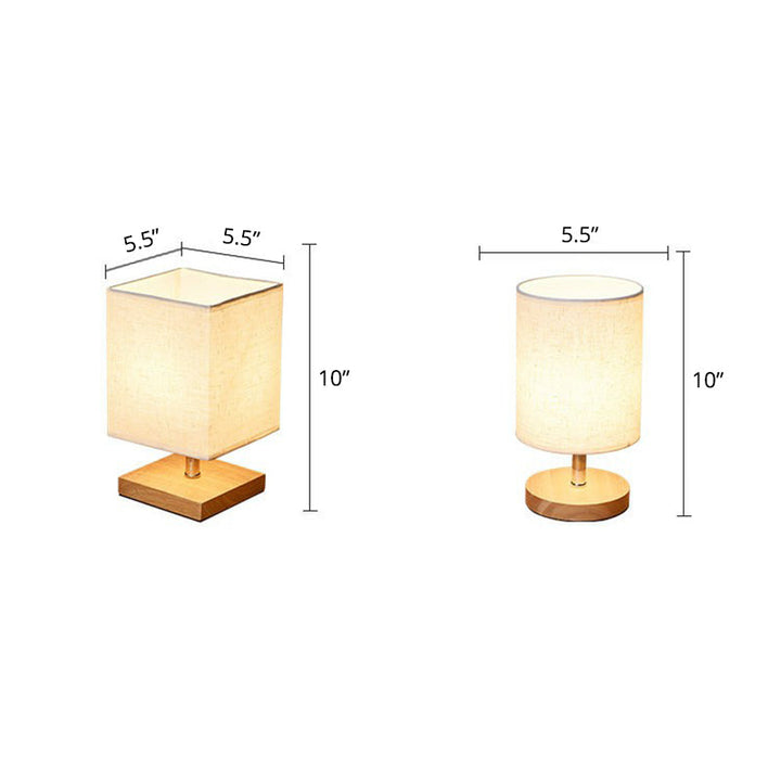 Stilig Minimalistisk Bordlampe - LinenWood | Skanto