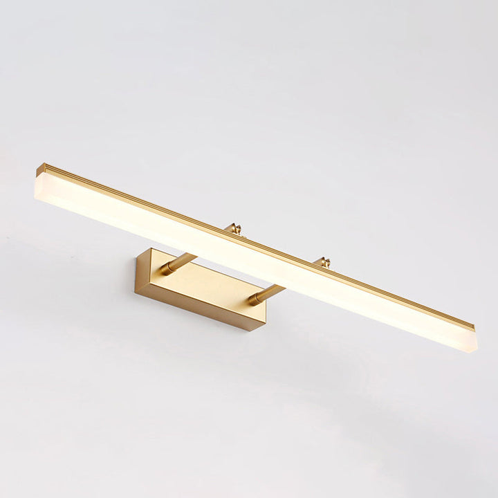 16"/19.5" W Rektangulær Vegglampe Belysning Modernistisk Stil Akryl LED Badlys i Gull, Varme/Hvit Lys | Skanto