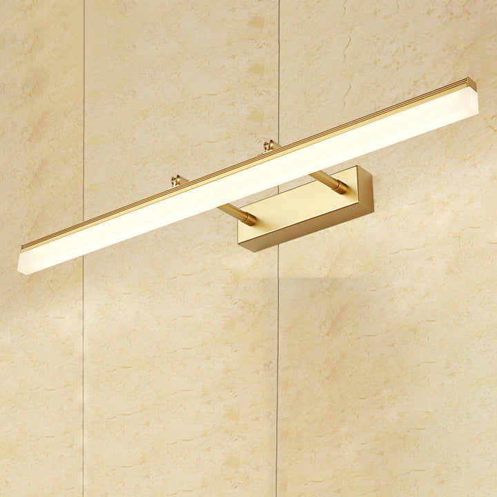 16"/19.5" W Rektangulær Vegglampe Belysning Modernistisk Stil Akryl LED Badlys i Gull, Varme/Hvit Lys | Skanto