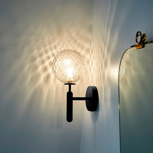 Ball Stairway Wall Light Fixture Glass Single-Bulb Simple Style Wall Sconce Lighting | Skanto
