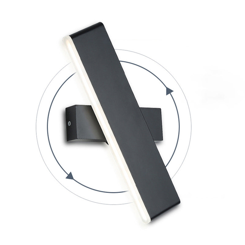 Roterbar Bar Formet Vegglampe Moderne Aluminium LED Vegglampe Vegglampe for Soverom | Skanto