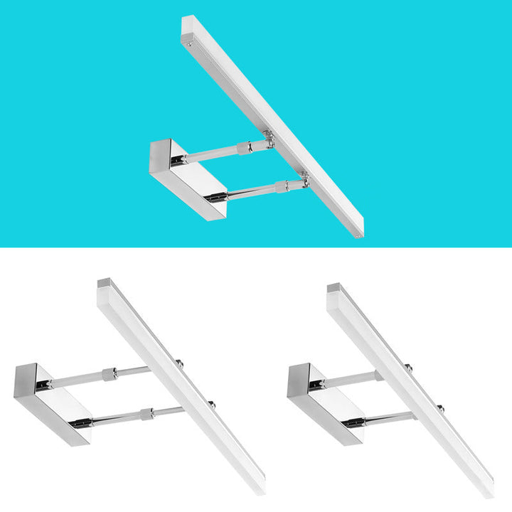 Utfellbar Stang Vanity Vegglampe Minimalistisk Akryl Bad LED Veggmontert Lysinnretning | Skanto