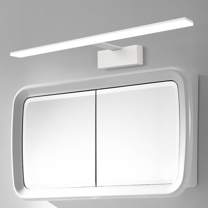 Minimalistisk Bar Formet Vanity Lampe Metall Bad LED Vegg Sconce Belysning med Akryl Diffuser | Skanto