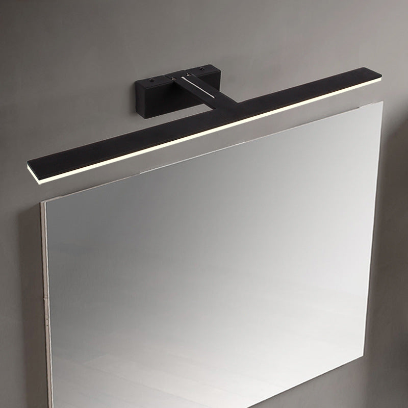 Minimalistisk Bar Formet Vanity Lampe Metall Bad LED Vegg Sconce Belysning med Akryl Diffuser | Skanto