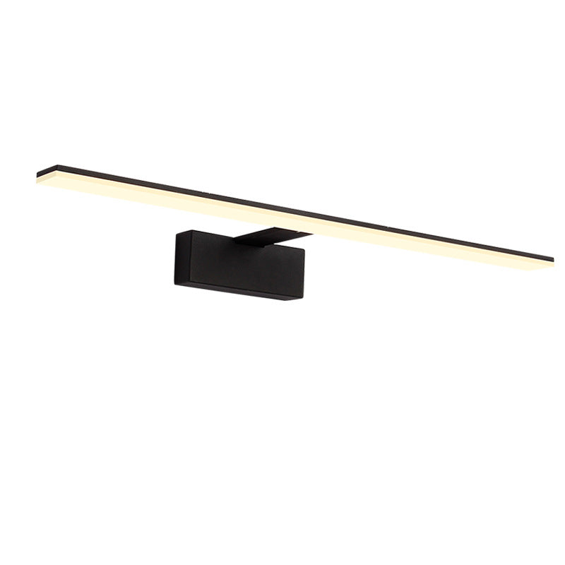 Minimalistisk Bar Formet Vanity Lampe Metall Bad LED Vegg Sconce Belysning med Akryl Diffuser | Skanto