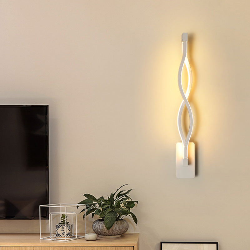 Skanto | Hvit geometrisk formet vegglampe enkelhet LED metall vegglampe vegglampe for trappen