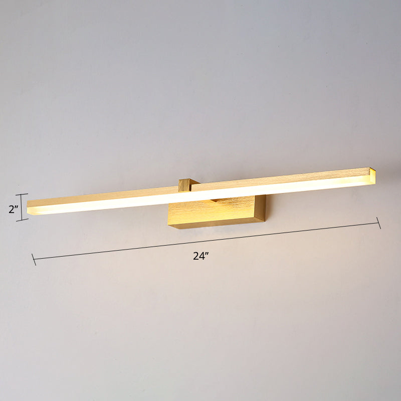Gull LED-baderomslykt i moderne design