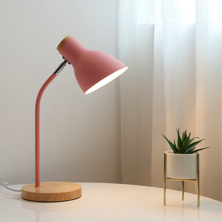 Skanto | Lommelykt-formet svingbar bordlampe Macaron Metall 1-lampe nat lamp for barnerom