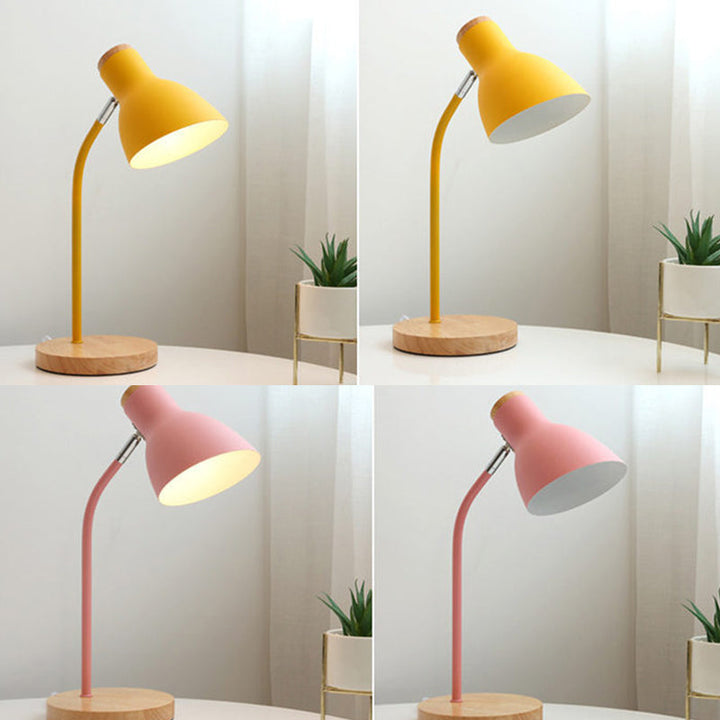 Skanto | Lommelykt-formet svingbar bordlampe Macaron Metall 1-lampe nat lamp for barnerom