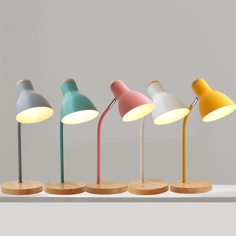 Skanto | Lommelykt-formet svingbar bordlampe Macaron Metall 1-lampe nat lamp for barnerom