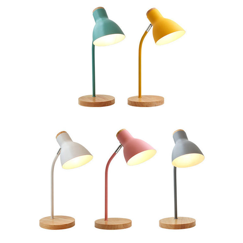 Skanto | Lommelykt-formet svingbar bordlampe Macaron Metall 1-lampe nat lamp for barnerom