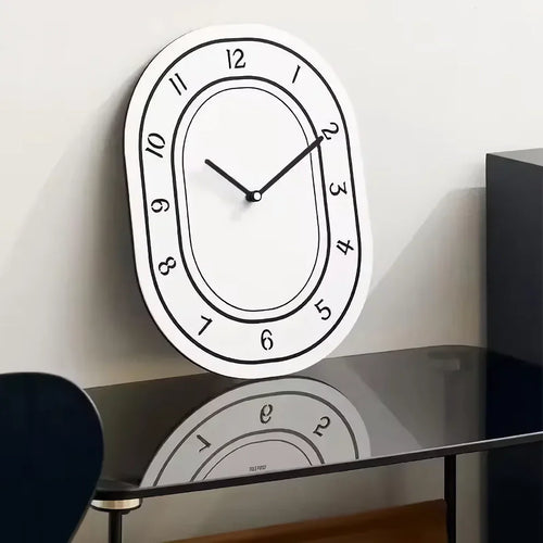 Skanto | Kreativ Minimalistisk Hvit Veggklokke