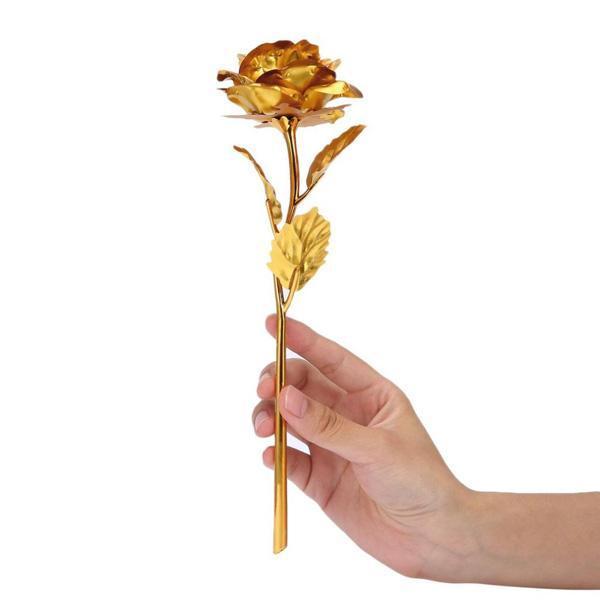 24K Gullfolie Rose Med Boks | Skanto