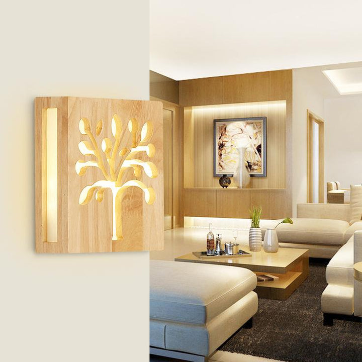 Skanto | Vegglampe - WoodGlow - Elegant LED - Livets essens innendørs utendørs