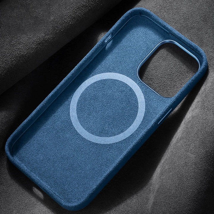 Skanto | Italiensk Alcantara Magnetisk Etui for Iphone