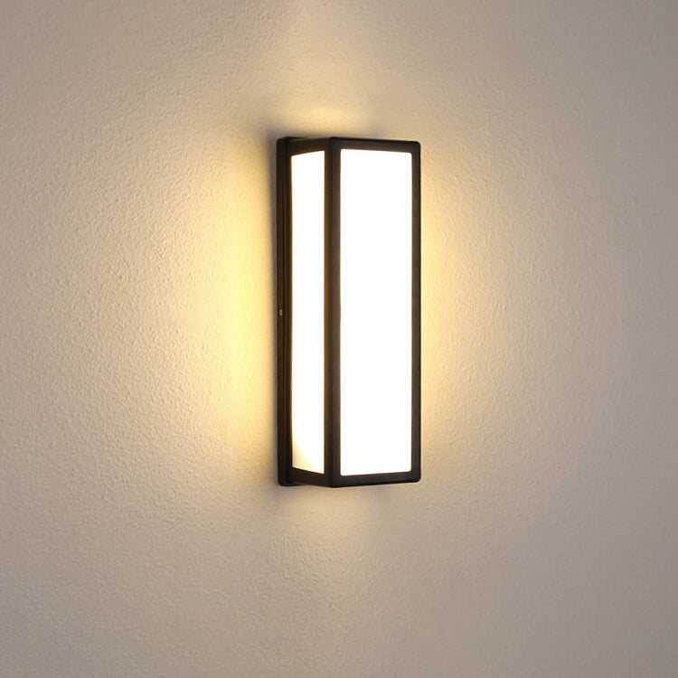 Moderne Kreativ Geometri Aluminium Utendørs Vanntett LED Vegglykt Lampe | Skanto
