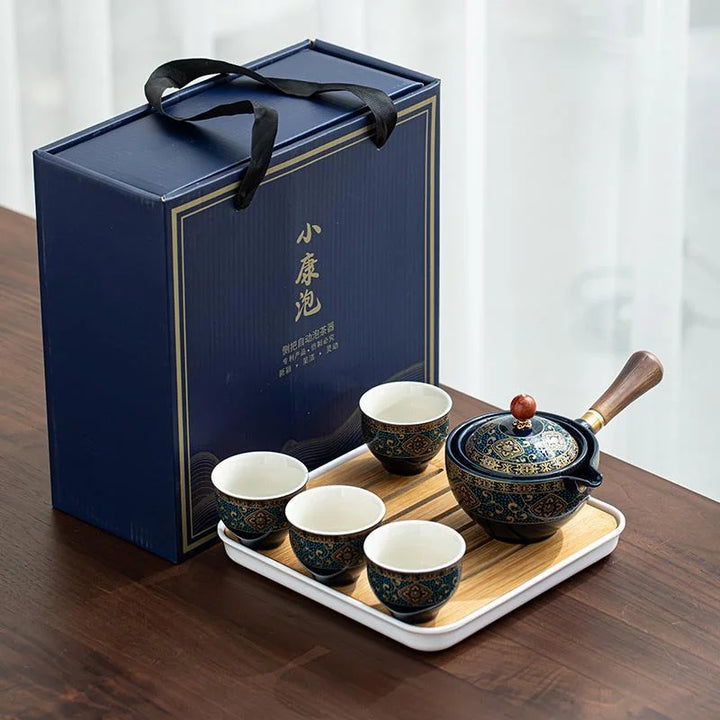 Skanto | Porselen Gongfu Teaset – Tidløs Eleganse, Perfekt Teopplevelse