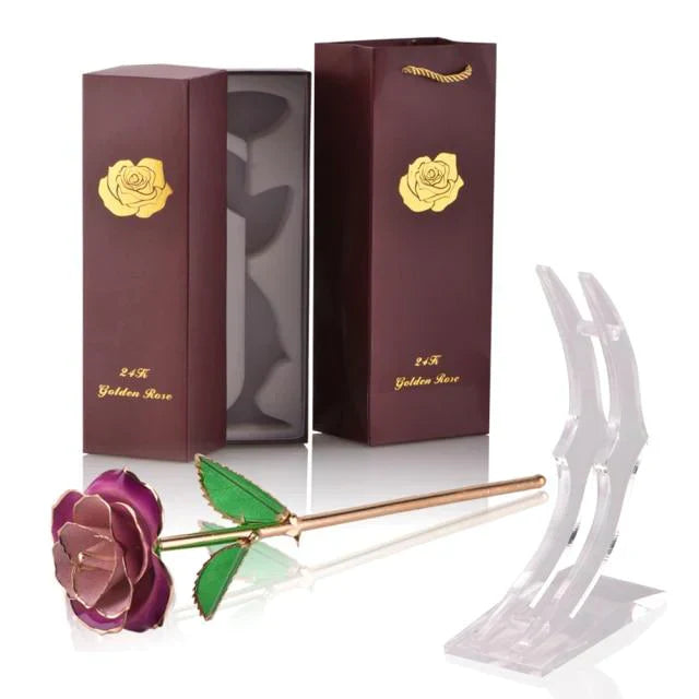 Skanto | 24k Gulldyppet Evig Rose