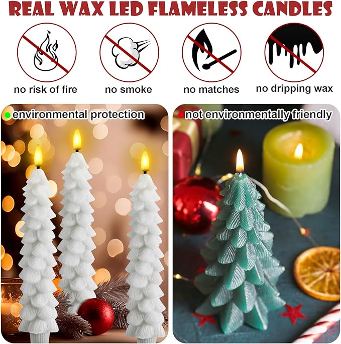 Skanto | Flameless LED-lys med fjernkontroll – Realistisk 3D-flammende modell LumaGlow