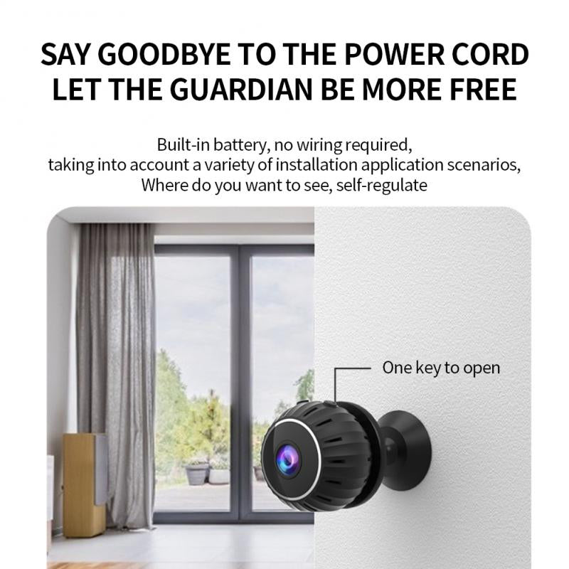 Norvo | Mini Bevegelsesdeteksjons Trådløs Natt Syn HD Sikkerhetskamera