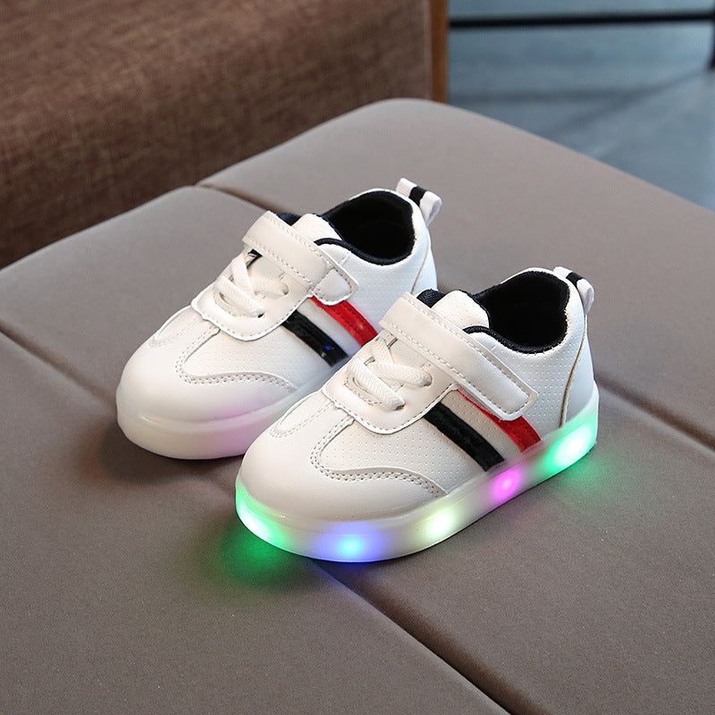 Skanto | LED Barne Sneakers med fleksibel såle