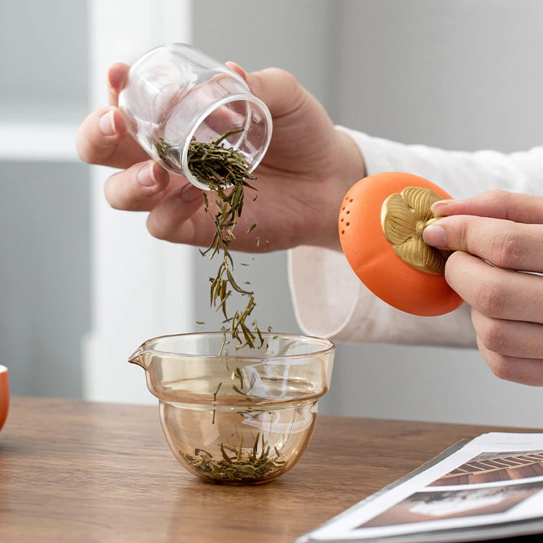 Mini Pumpkin Keramisk Tekanne Sett | Skanto