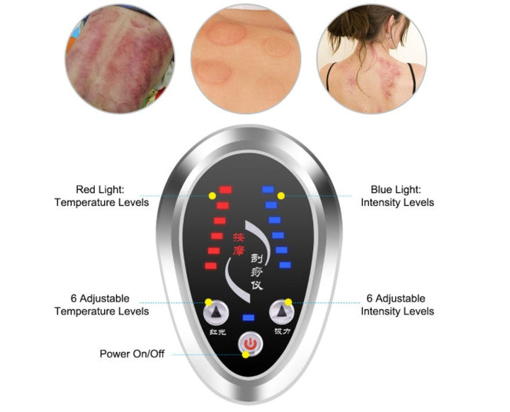 Trådløs Gua Sha Vakuum Suge Massasje, Negativt Trykk Magnetterapi. | Skanto