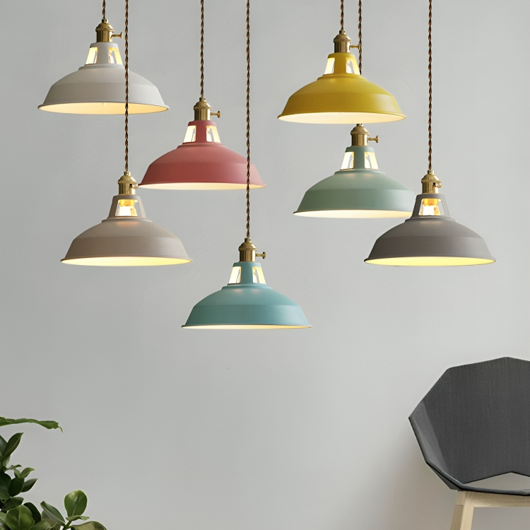 Skanto | Pendellampe Vintage Industriell Metall Taklampe