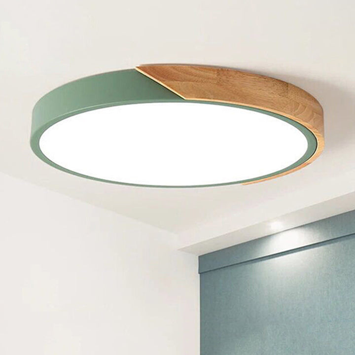 Moderne LED Taklampe for Soverom - Energisparende Akryl og Metall Innfelt Lys, Ulike Farger | Skanto