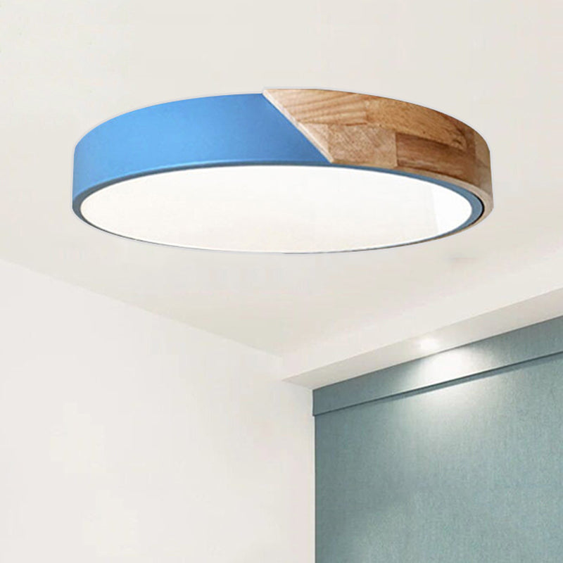 Moderne LED Taklampe for Soverom - Energisparende Akryl og Metall Innfelt Lys, Ulike Farger | Skanto