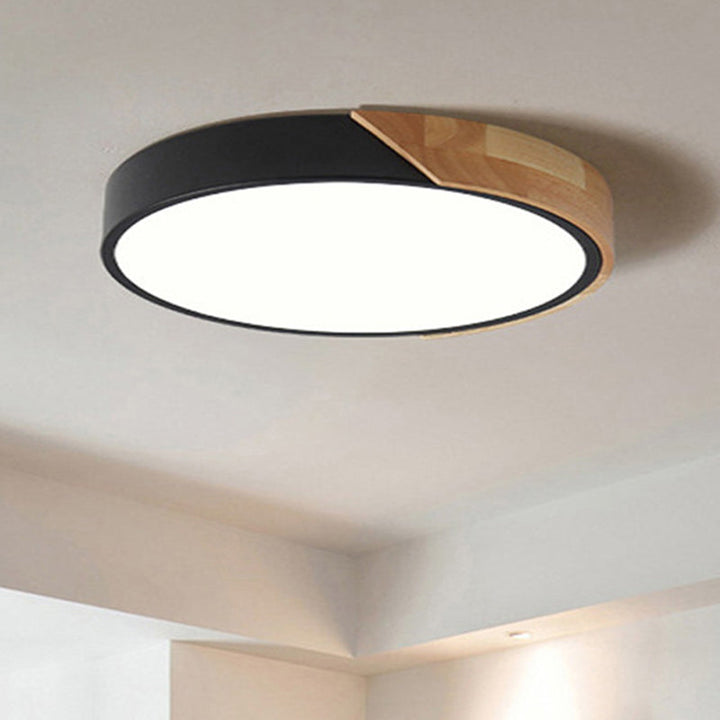 Moderne LED Taklampe for Soverom - Energisparende Akryl og Metall Innfelt Lys, Ulike Farger | Skanto