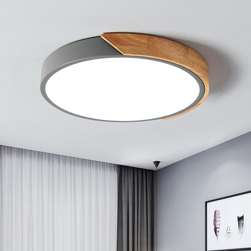 Moderne LED Taklampe for Soverom - Energisparende Akryl og Metall Innfelt Lys, Ulike Farger | Skanto