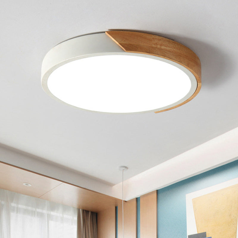 Moderne LED Taklampe for Soverom - Energisparende Akryl og Metall Innfelt Lys, Ulike Farger | Skanto