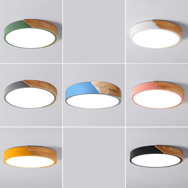 Moderne LED Taklampe for Soverom - Energisparende Akryl og Metall Innfelt Lys, Ulike Farger | Skanto