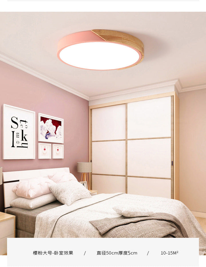 Moderne LED Taklampe for Soverom - Energisparende Akryl og Metall Innfelt Lys, Ulike Farger | Skanto