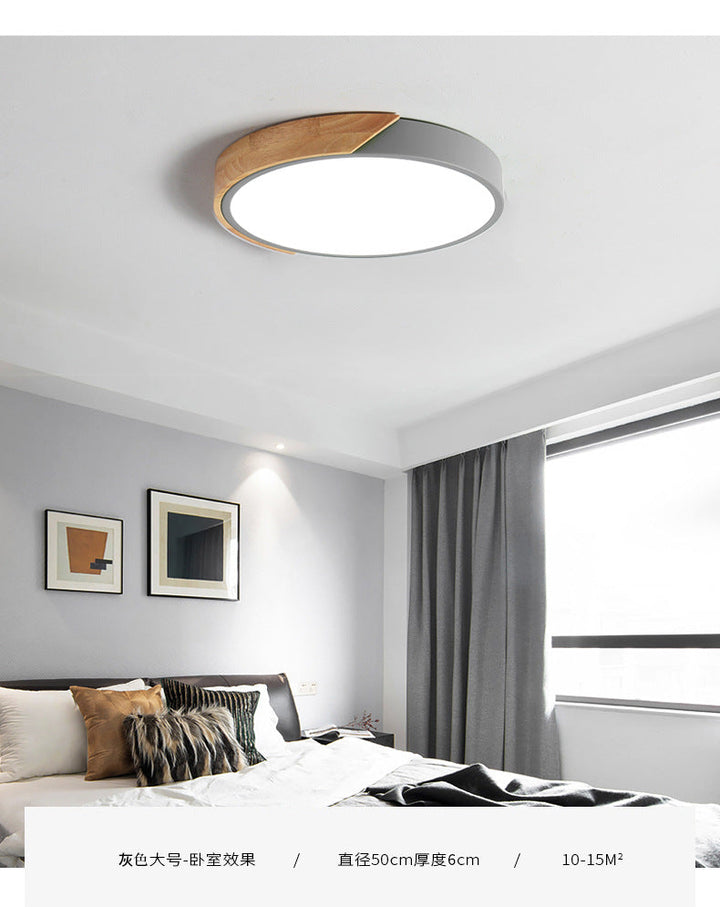 Moderne LED Taklampe for Soverom - Energisparende Akryl og Metall Innfelt Lys, Ulike Farger | Skanto