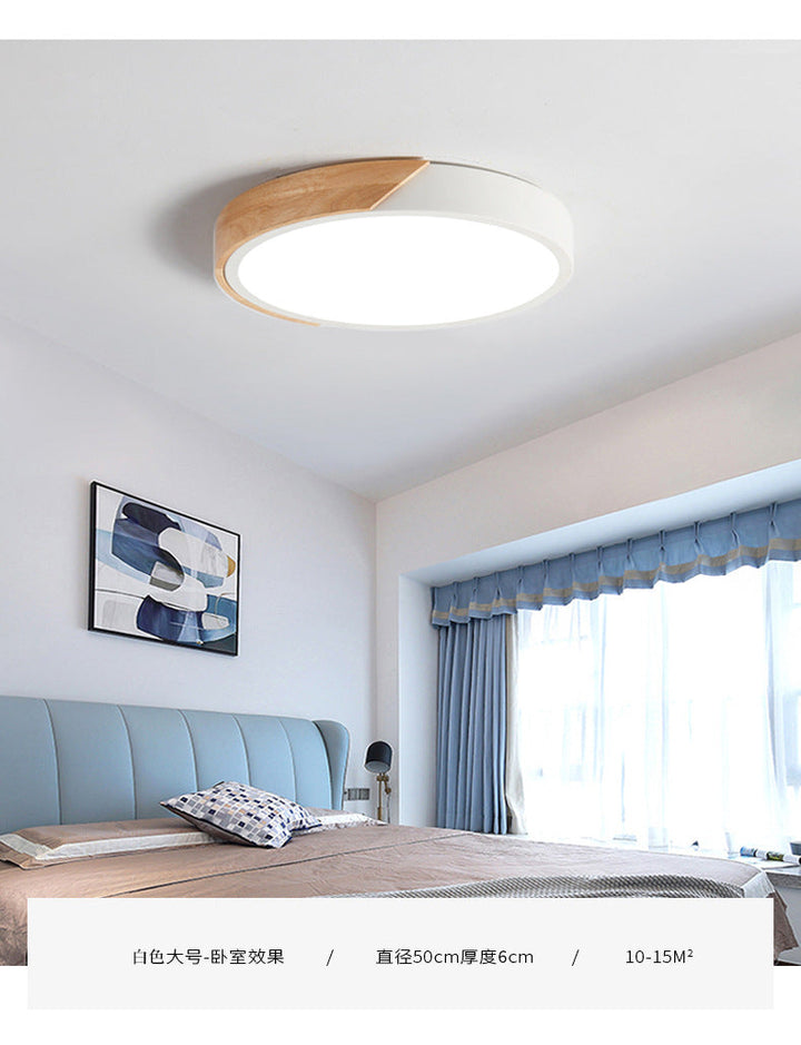 Moderne LED Taklampe for Soverom - Energisparende Akryl og Metall Innfelt Lys, Ulike Farger | Skanto