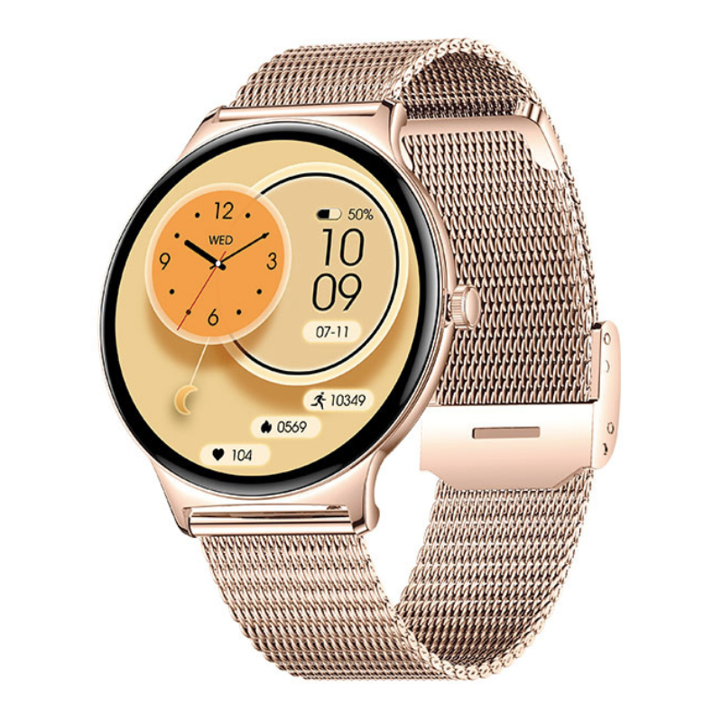 Skanto | SlimFit Ultimate Smartwatch – Ultratynn, helseovervåking & AMOLED-skjerm